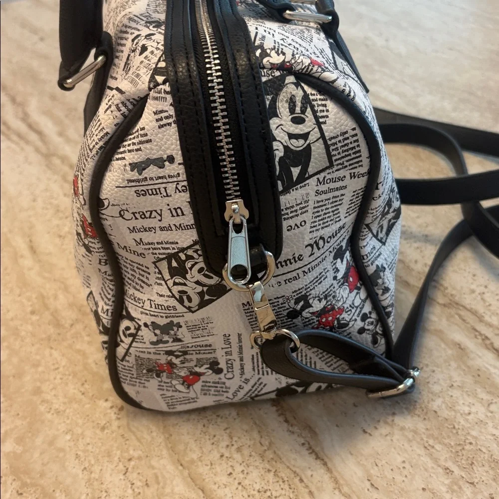 Disney Mickey and Minnie Satchel and Crossbody Bag - Picture 3 of 9